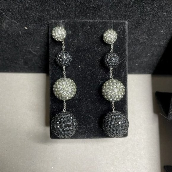 Orecchini Sfera Cristallo Disco Ball Orecchini A Sfera Con Cristallo - Argento Sterling 925 - 6, 8 O 10 Mm - 10 Colori A Scelta Argento 925